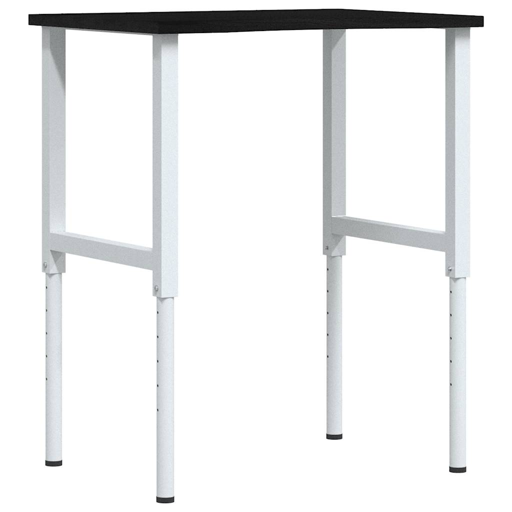 établi marron foncé 80x60x(71,5-98) cm bois de chêne massif - 2