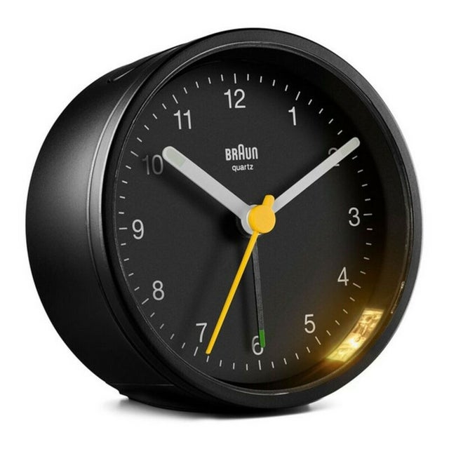 Reloj-Despertador Analógico Braun BC-12-B Negro