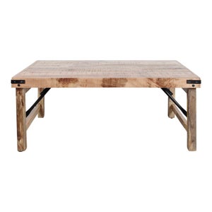 Table basse 3 tiroirs vintage Style d'aviation JOQ16125