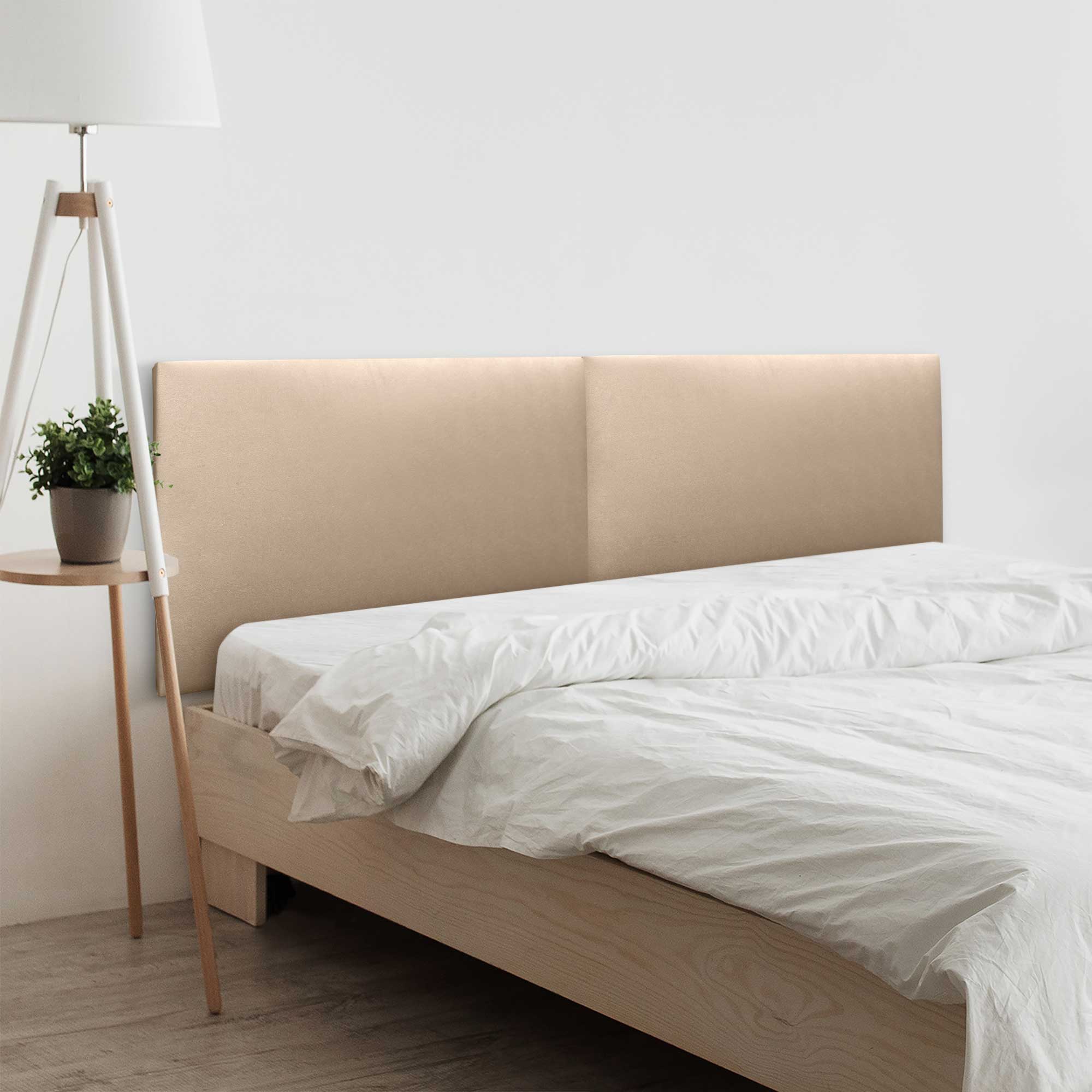 Testiera Letto Imbottita AQUALINE Pro 90cm - Similpelle Rossa, Spessore 4cm