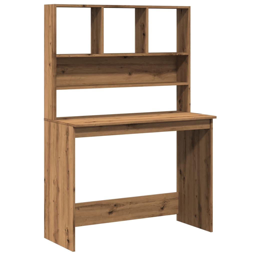 Maison Exclusive - Bureau avec étagères chêne artisanal Bois d ...