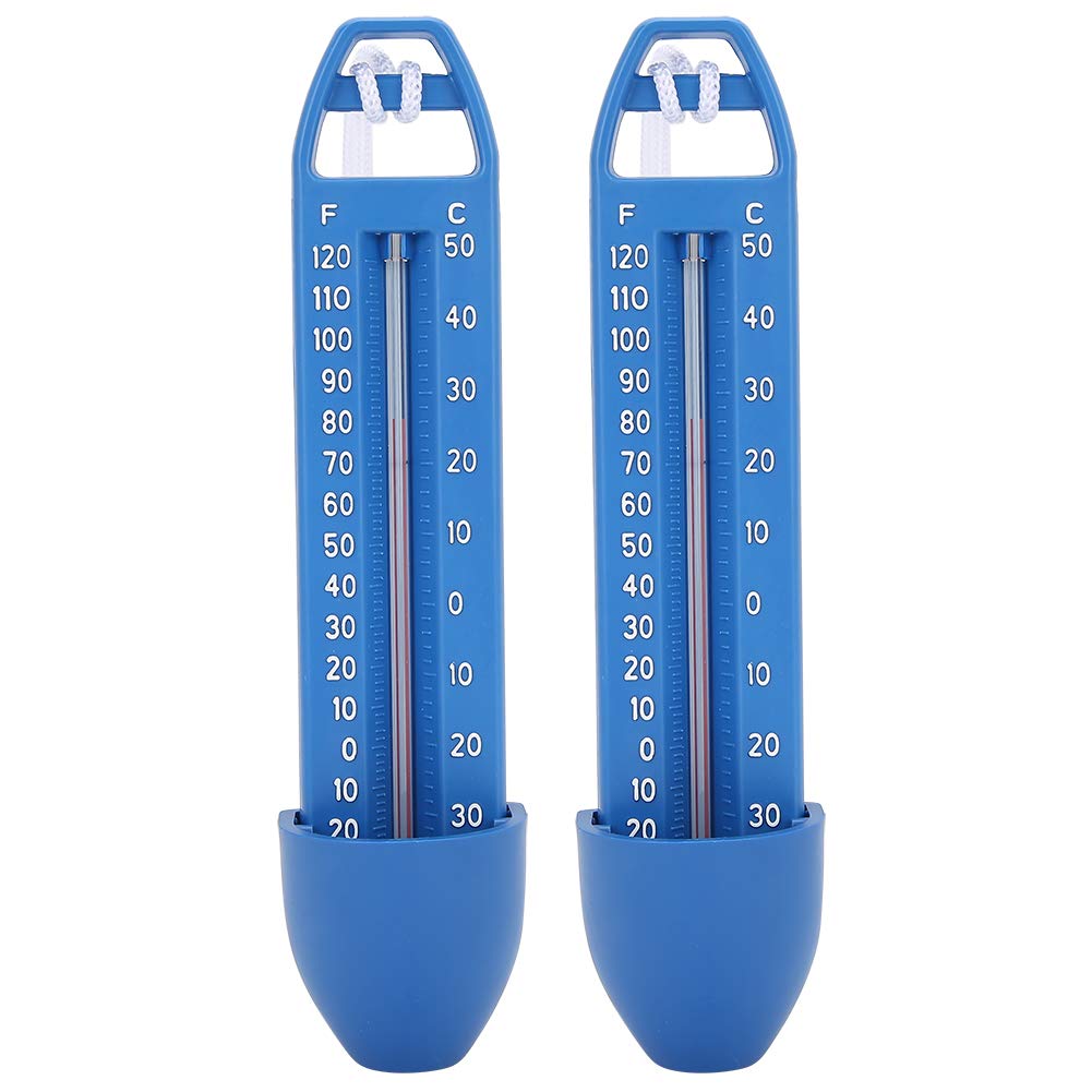 Thermomètre Flottant Pour Piscine, Spa, Aquarium - Double écran (°C/°F), Cordon, Temps De Réponse Rapide, Facile à Lire