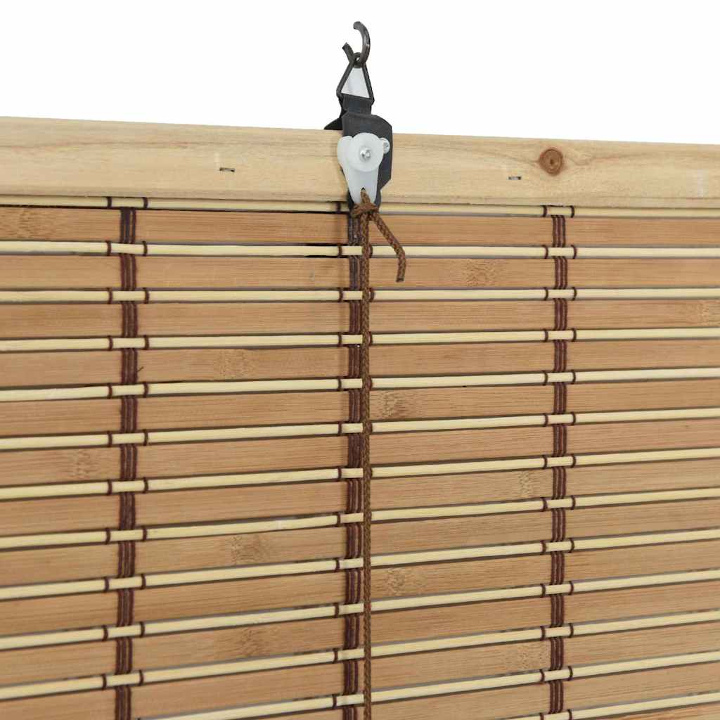 Roleta z zasłonami natura 80 x 220 cm Bambus vidaXL - 8