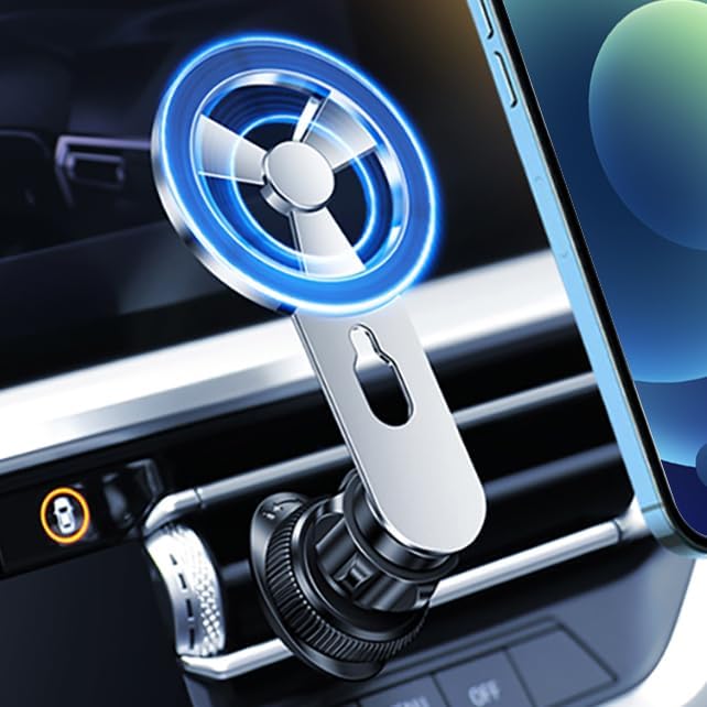 Supporto Telefono Auto A Gravità CHUSYYRAY – Universale Per Presa D'Aria – Regolabile 360° – Nero - Foto 4