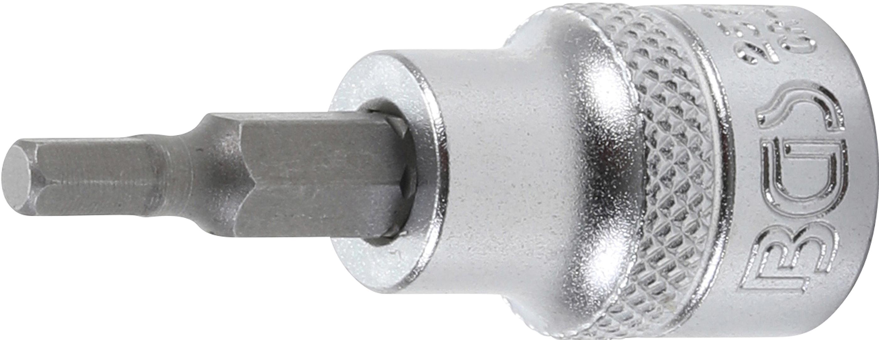 BGS Bit do wkrętarki, napęd kwadrat 10 mm (3/8") sześciokąt wewnętrzny 4 mm - 2577