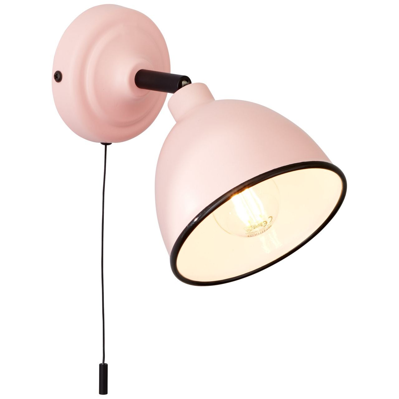 Lampa BRILLIANT, lampa sufitowa Tosh 20cm antyczne drewno / czarny korund, 1x A60, E27, 40W, drewno ze zrównoważonej gospodarki leśnej (FSC) - 3