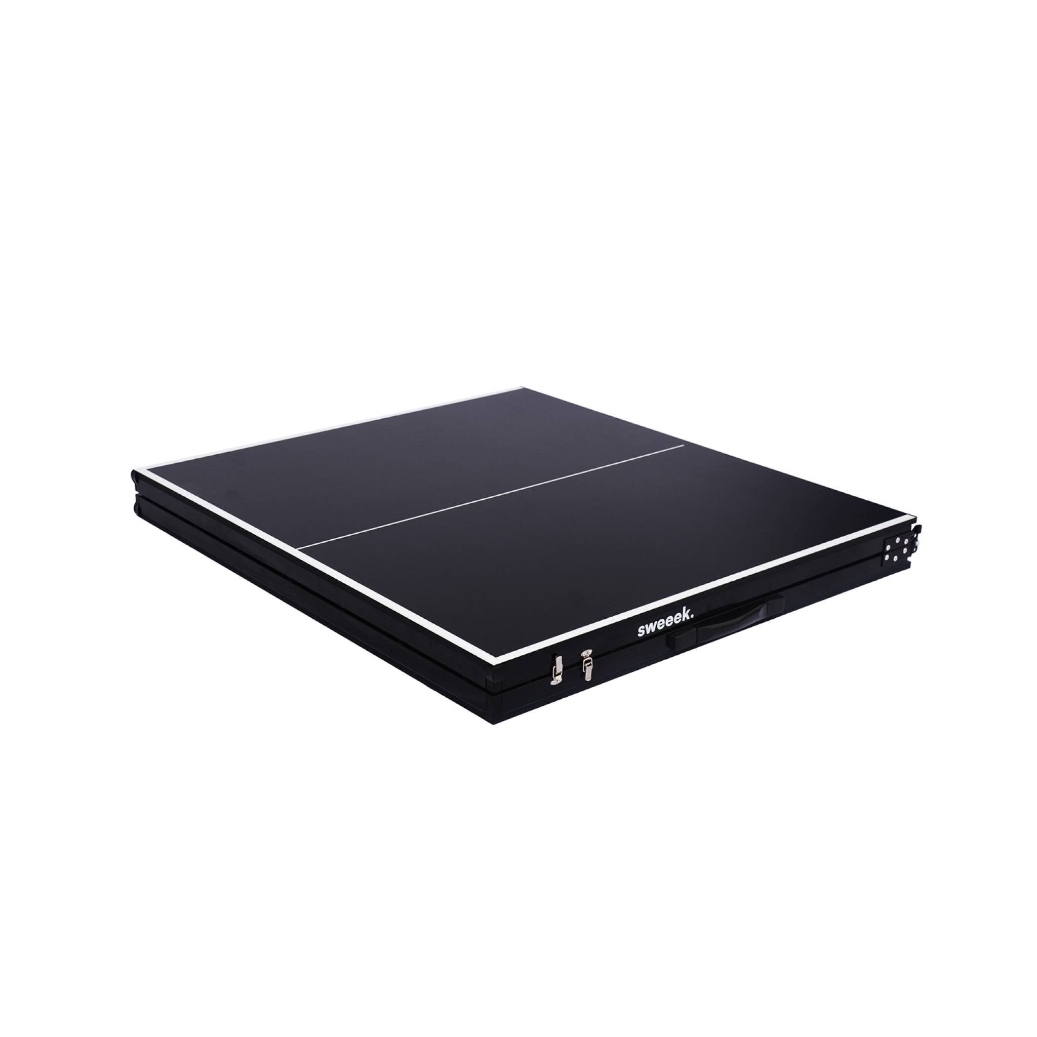 Table de ping pong d'intérieur médium. noir. avec 2 raquettes et 3 balles TABLE DE PING PONG MEDIUM PLIABLE - 3