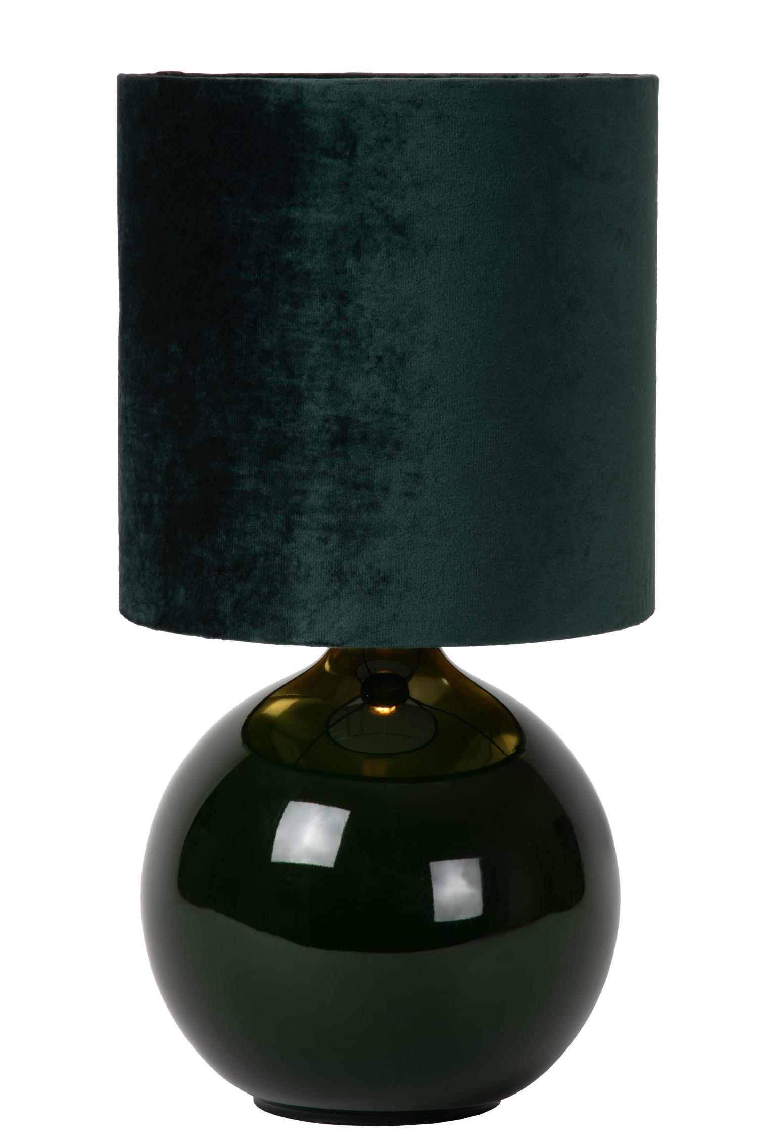 Lampa stołowa z abażurem Esterad zielona 1xE14x40W Lucide