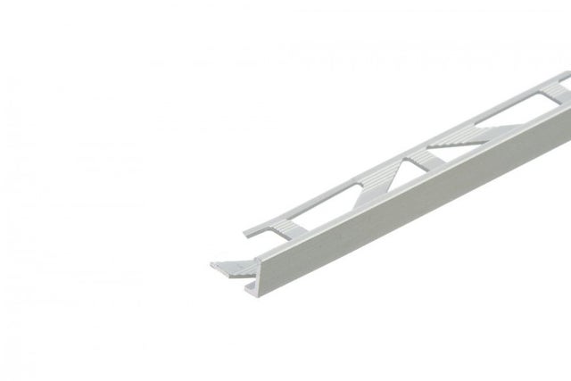 Profil do glazury narożny aluminiowy 8mm Cezar Srebrny Mat 3m