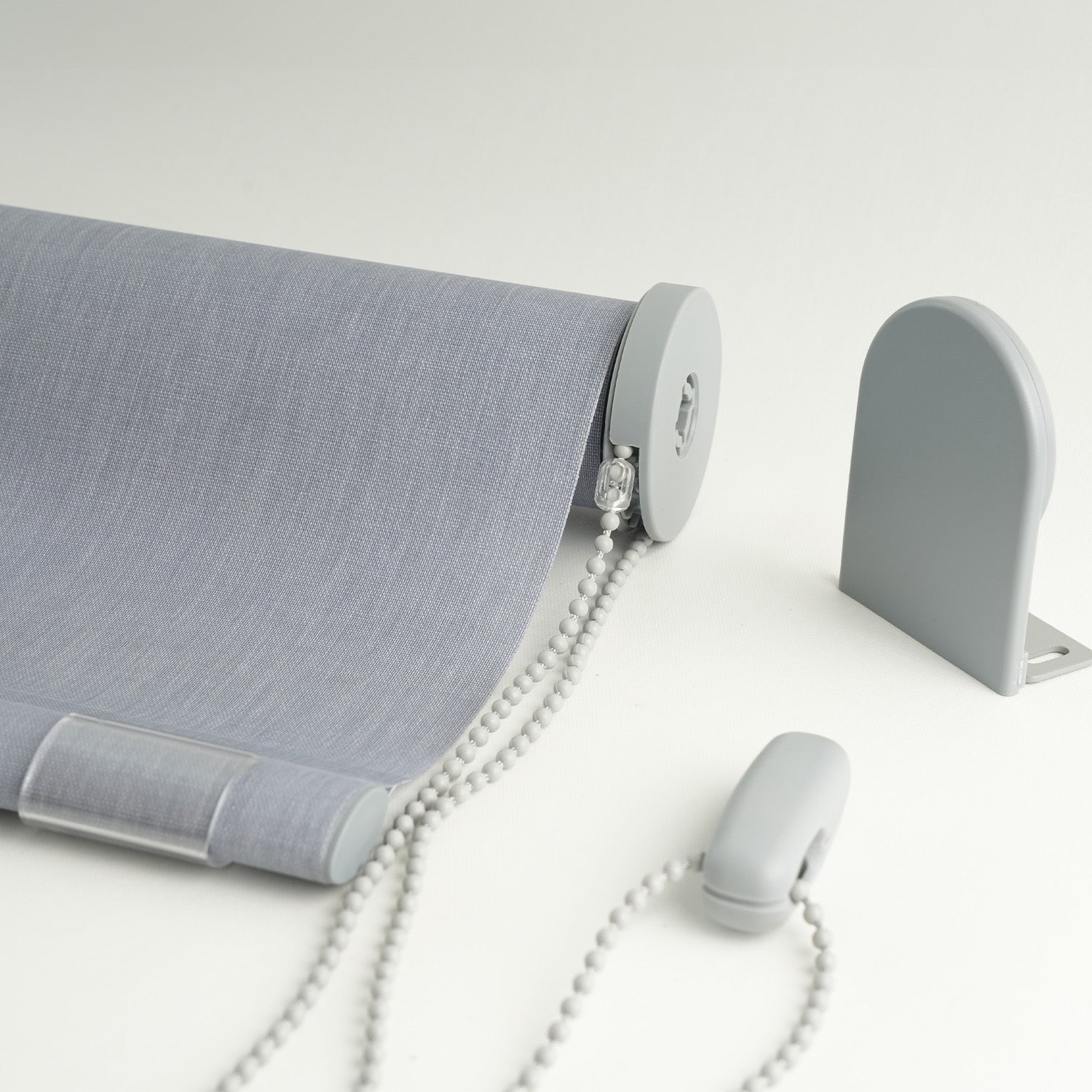 Estor Enrollable Translúcido Poliéster Liso Color Acero 220x150cm. - 3