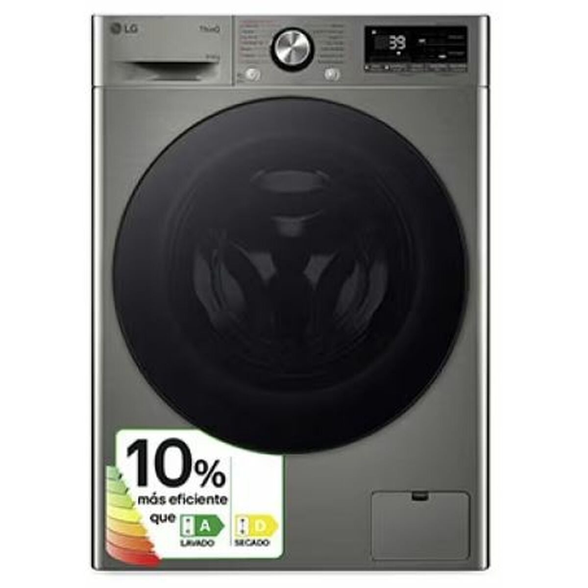 MediaMarkt Lg Lavadora Secadora, F4dr7009ags, Serie 700, 9 Kg/6 Kg, 1400 Rpm, 14 Programas, Inox Antihuellas - Imagen 4