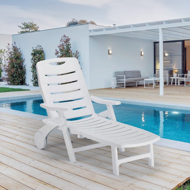 Lettino pieghevole in plastica per piscina e spiaggia Premiere