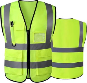Gilet Jaune Securite, Gilet De Travail De Sécurité Haute Visibilité