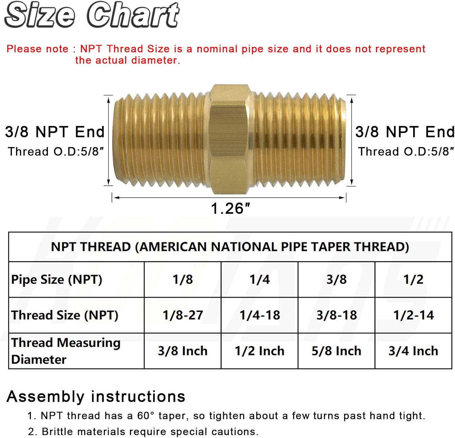 Raccord Laiton BSP Mâle - Filetage Extérieur 1/8" à 1", Queue Barbelée Pour Tuyau 6-25 Mm - Plomberie, Air, Gaz - 9