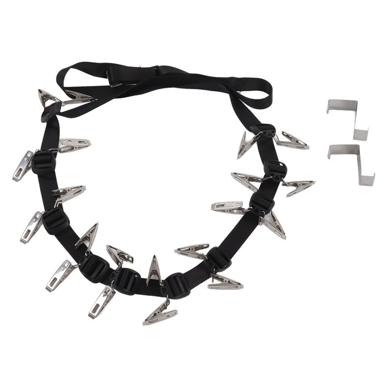 Wieszak na kapelusze ścienny ze stali nierdzewnej, praktyczny organizer do drzwi domowych, czarny