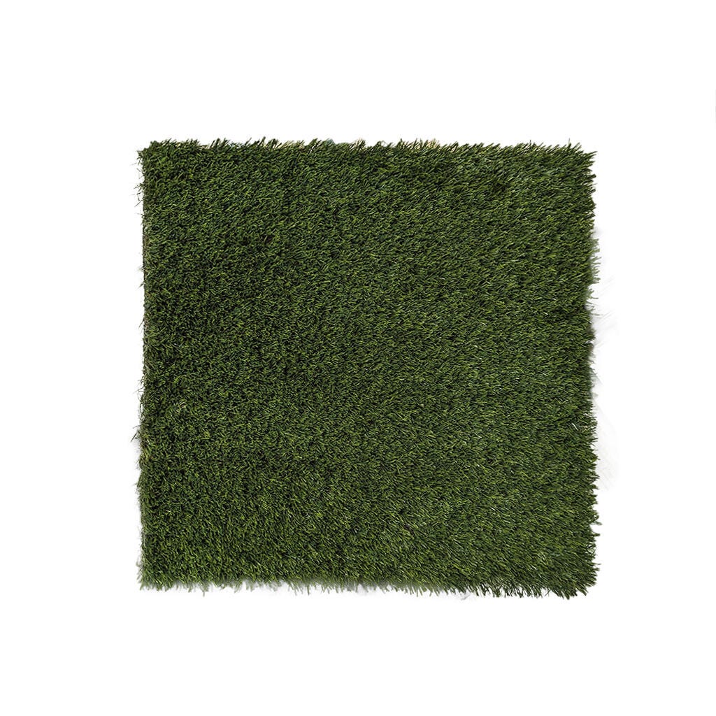 Piastrella per prato in polietilene verde 50x50 cm e 40 mm 4 PZ - 2