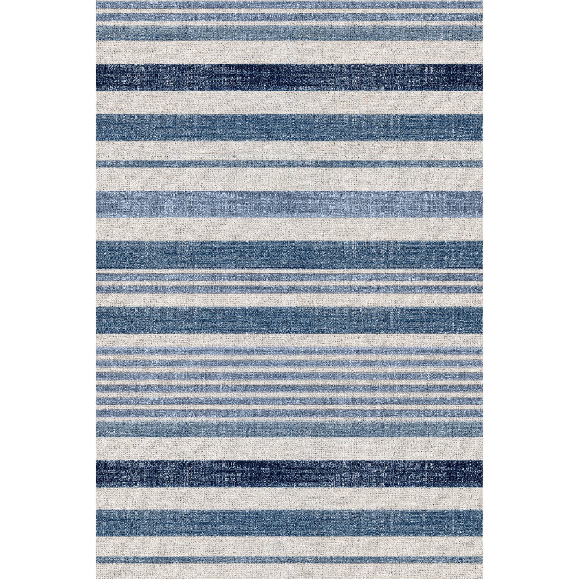 Tapis/ Rayures bleues / 91x152 cm - RECTANGLE/ Créé et fabriqué en France / DADA ART - 3