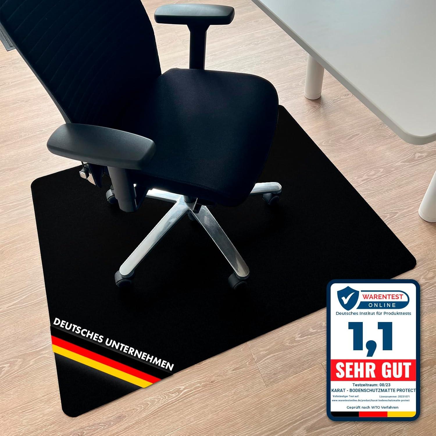 Tapis De Protection Pour Chaise Bureau/gaming 120x140cm - Protège Parquet Et Sols Durs, Antidérapant, Facile à Nettoyer
