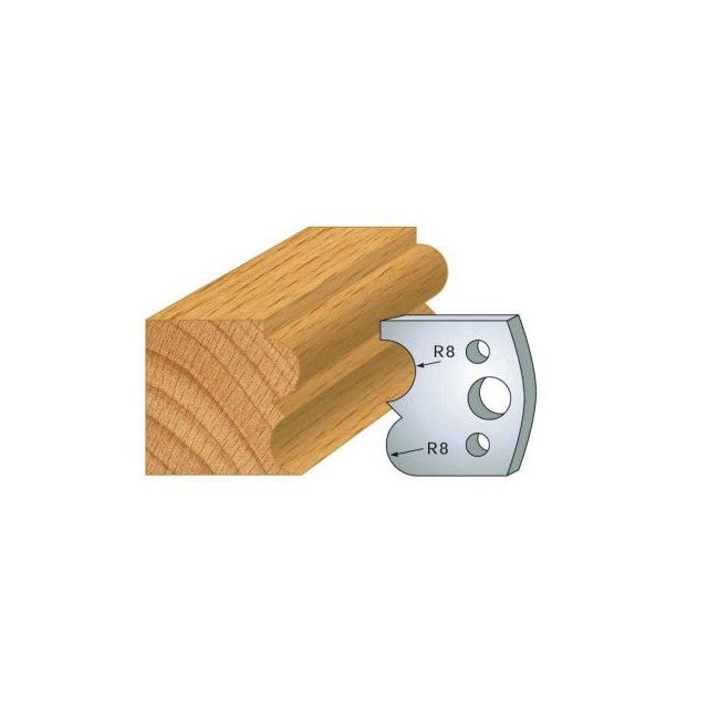 Jeu de 2 fers profilés acier Ht.40 mm N°028 Leman