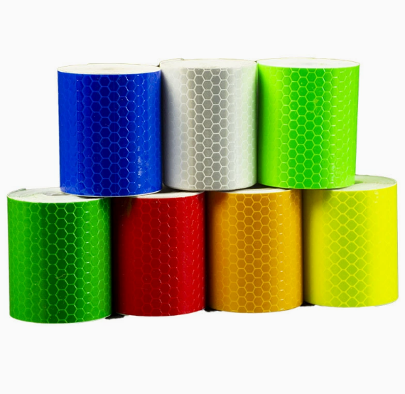 Nastro riflettente PATIKIL, 5 cm x 3 m, impermeabile, autoadesivo, ad alta visibilità, nastro di segnalazione di sicurezza, catarifrangenti esterni pe - 4