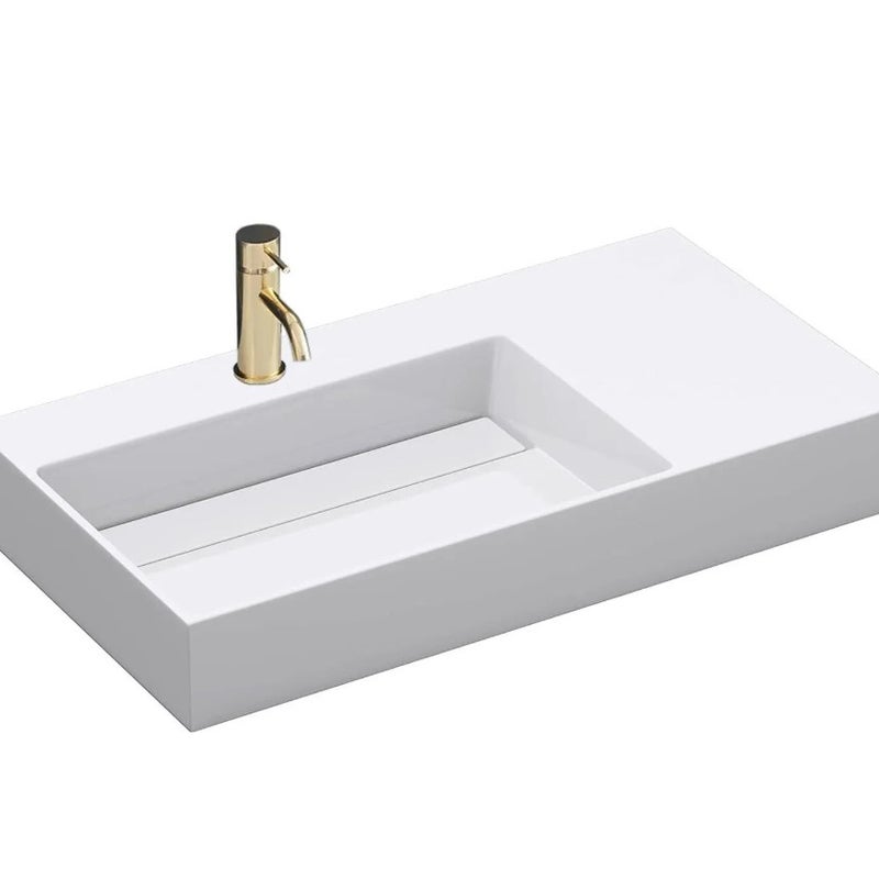 Umywalka Nablatowa Rea Archi Biały 89,5 X 48