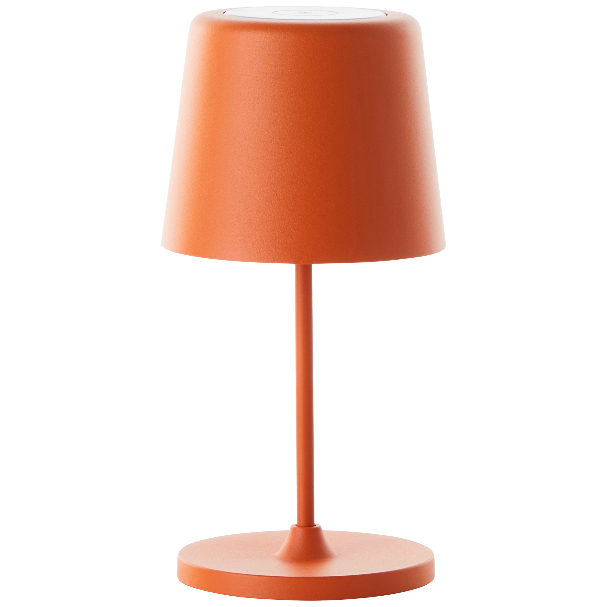 Lampa stołowa ogrodowa LED Brilliant Kaami, 37 cm, matowy pomarańczowy metal/drewno, zintegrowana dioda LED 2 W - 8