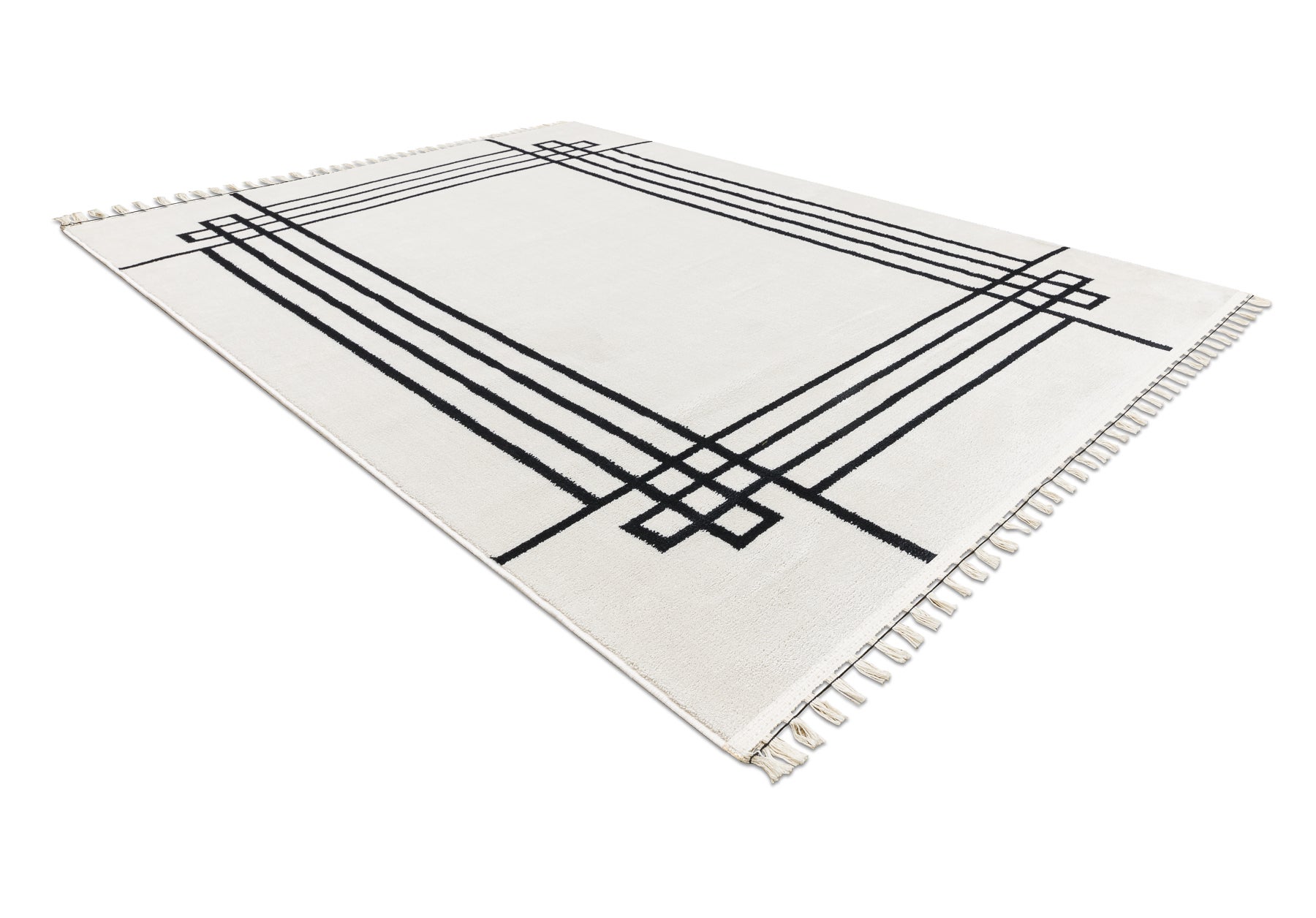 Tappeto AMOUR 53096C crema - Cornice, linee moderno, elegante 118x180 cm - 4