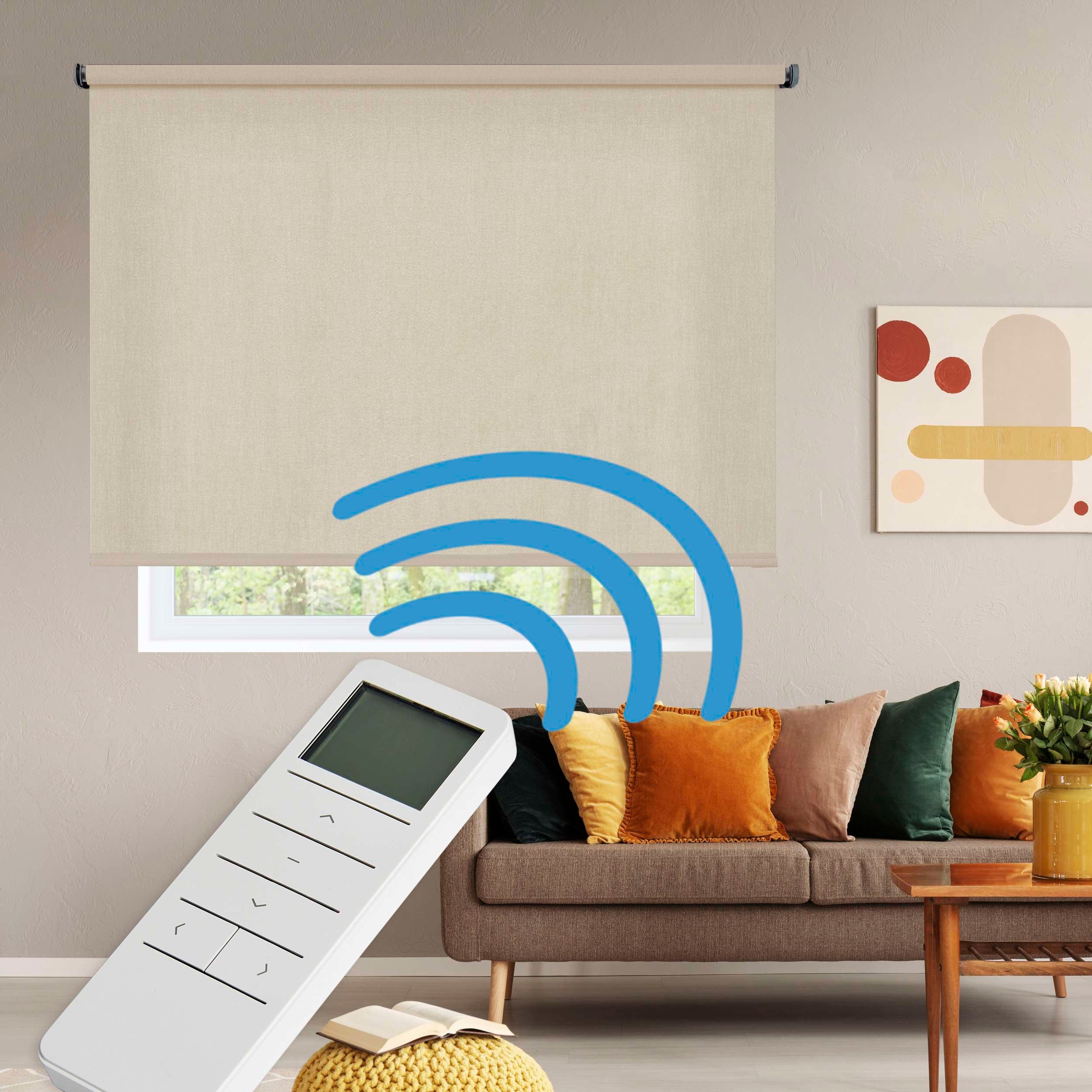 Tenda Intelligente THIRDREALITY ZigBee: Tenda A Nido D'Ape Motorizzata Con Telecomando, Oscurante Senza Fili, Regolazione Automatica Altezza, Alimentazione A Batterie AA (Larghezza 50,8 Cm)