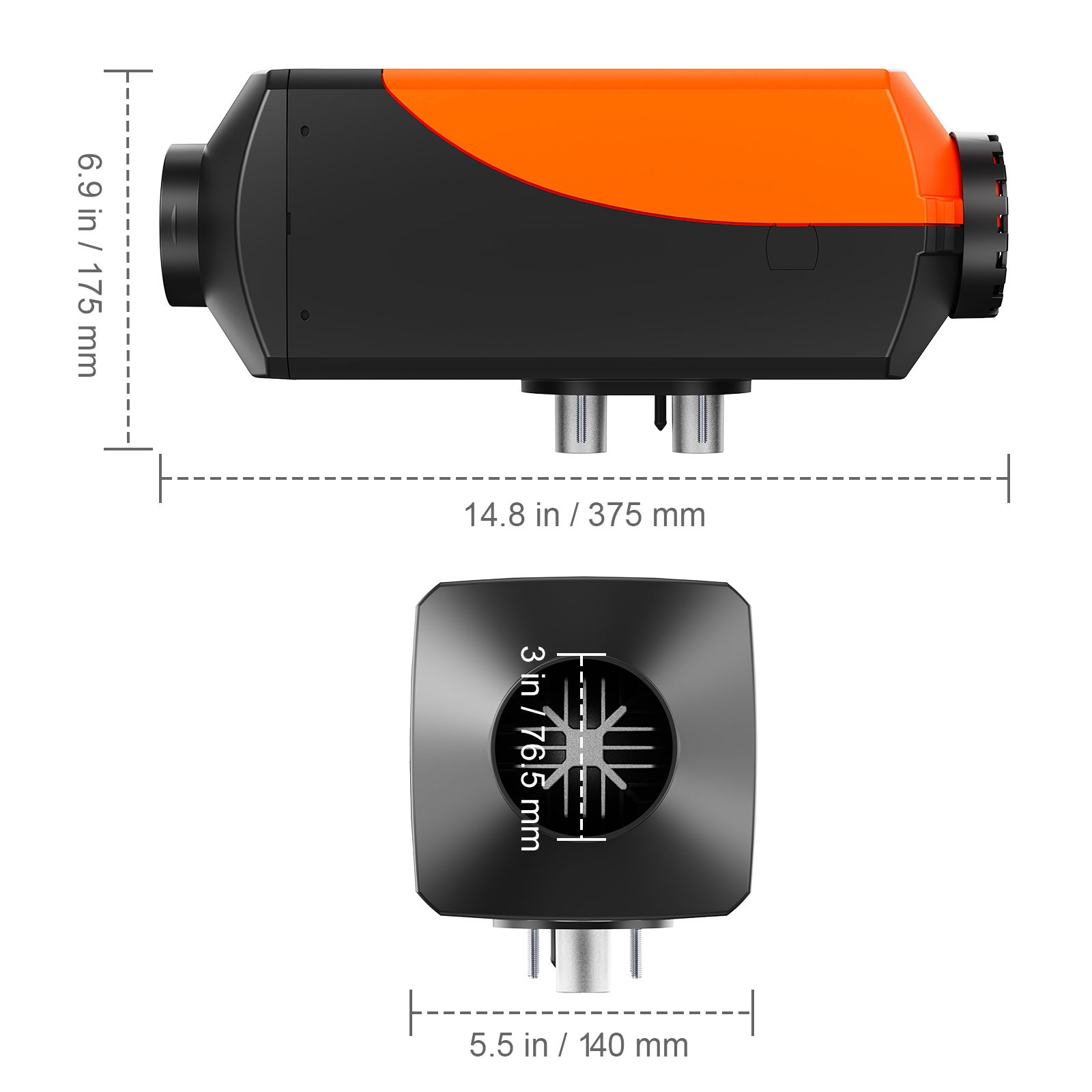 Chauffage à air diesel,SucceBuy 12 V 8 kW,contrôle par application Bluetooth,écran LCD,convient pour bus,camping-car,utilisation en intérieur - 2