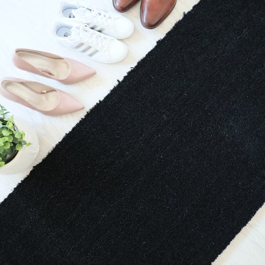 Paillasson - Tapis brosse Coco - Noir - Ep. 23 mm - 2m x 1m - 2