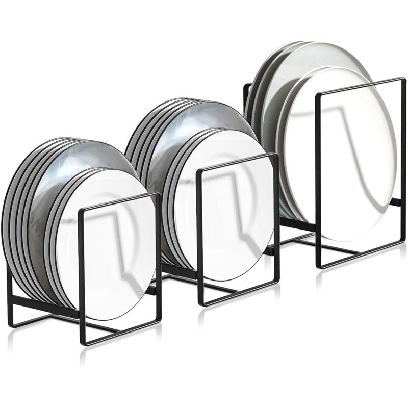 3 Pièces Range Couvercle Casserole, Égouttoirs en Métal Multifonctions ...
