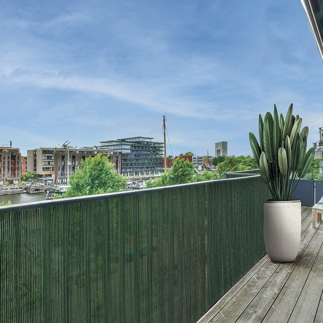 Canisse d'osier synthétique Fency Wick - Vert - 1 x 3 m - Occultation 90 % - 2