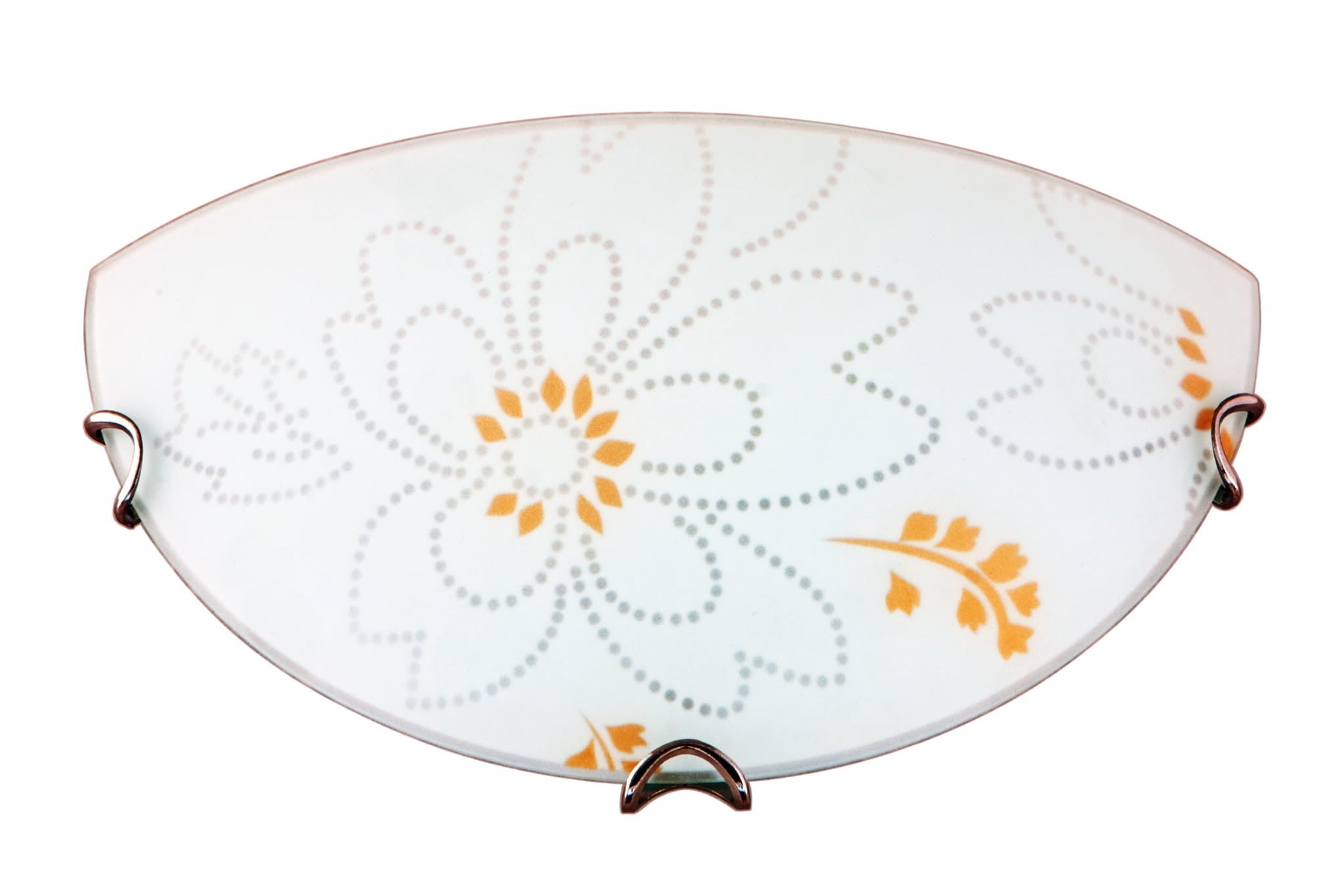 Kinkiet półplafon Lana chromowany biały 1xE27x20W wym: 15 x 30 x 9 cm szkło IP20 Candellux