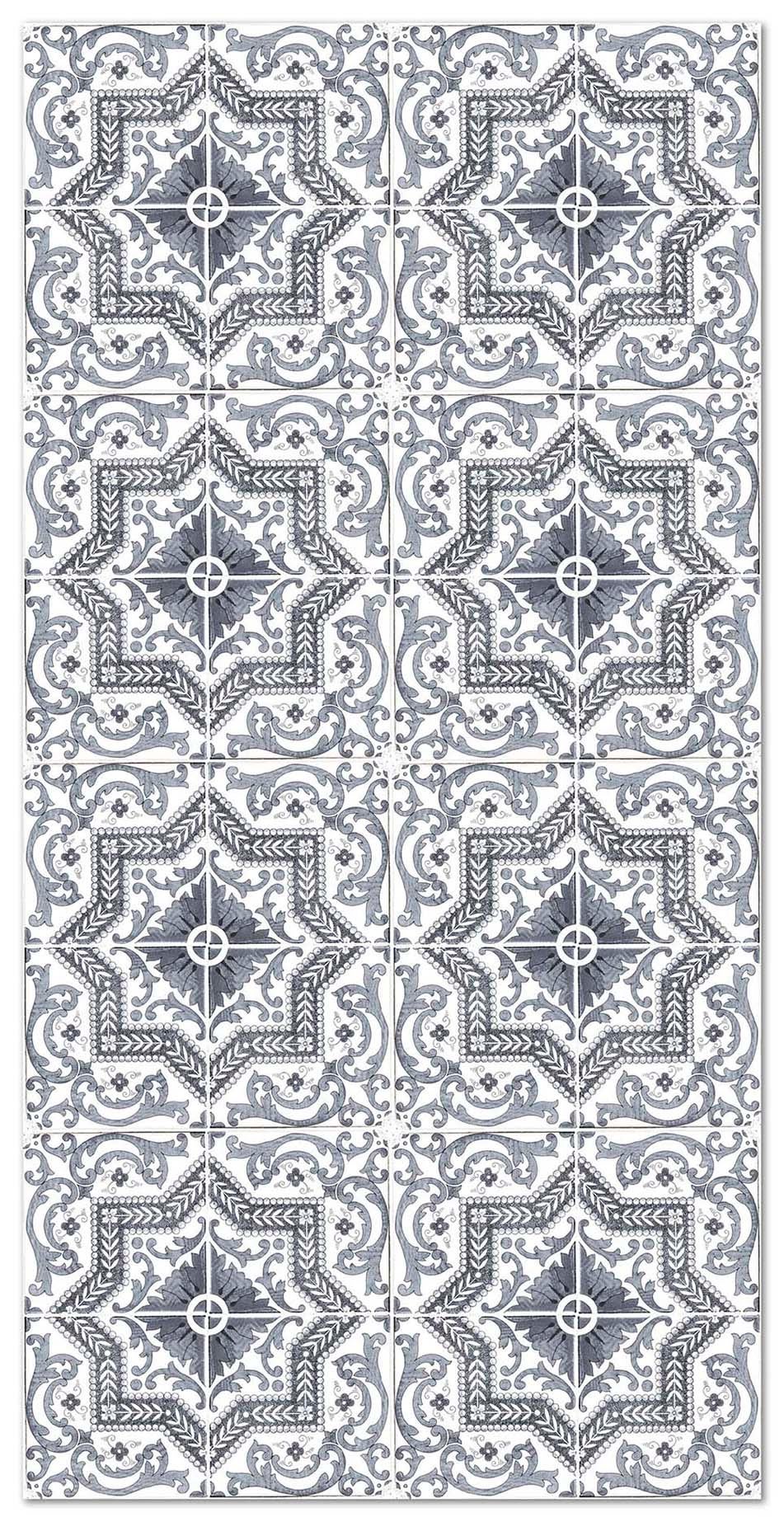 Panorama alfombra vinílica hidráulica toledo gris 200x250 cm - alfombra cocina vinilo - alfombra salón antideslizante e ignífuga