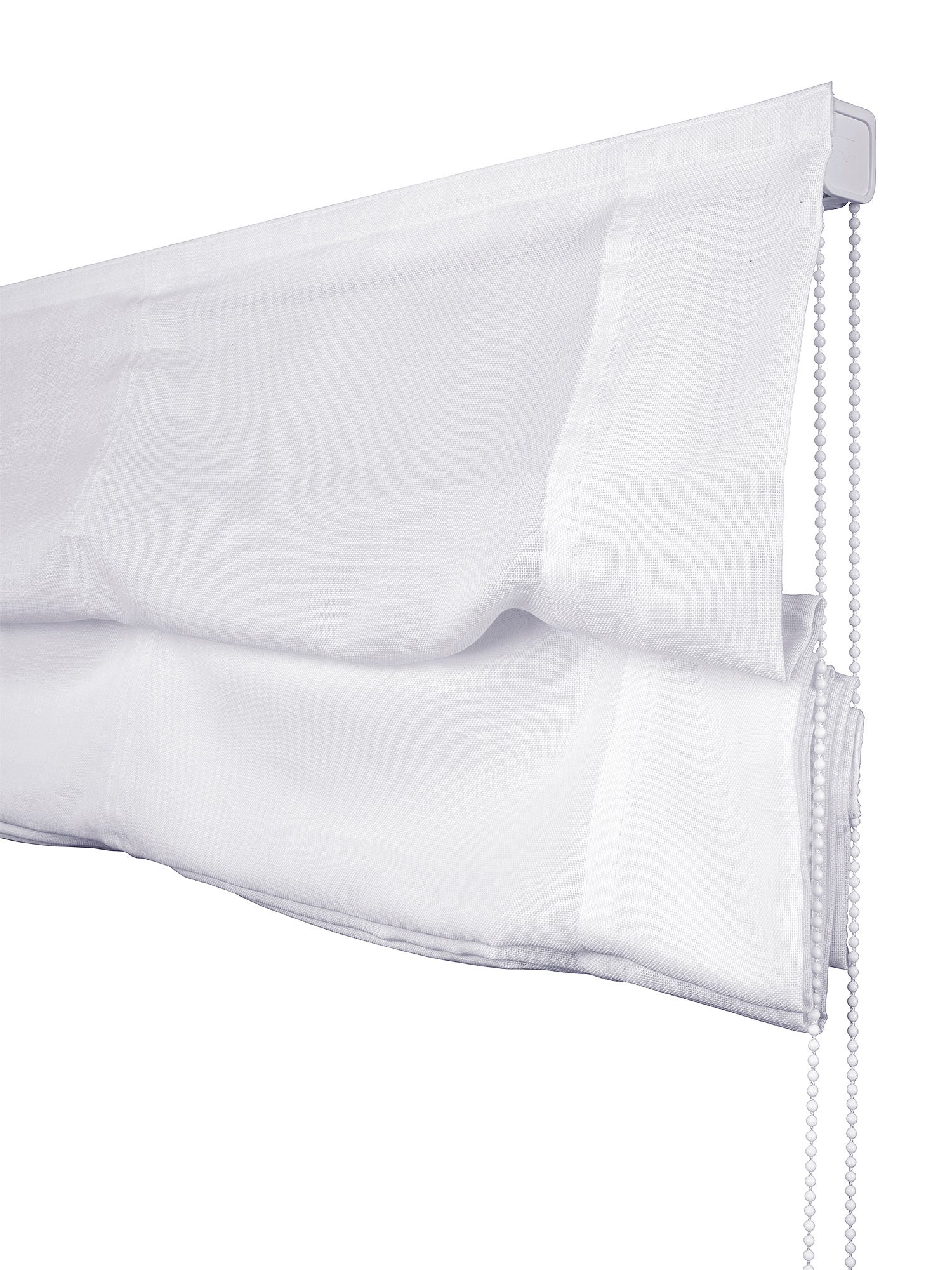 Easydeco - Estor Plegable sin varillas Lino crudo 150 x 175 cm - 3