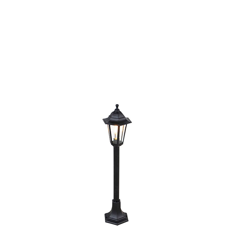 Qazqa classic-antique lanterne extérieure pour jardin - New Haven - noir, max. 15w, e27, 122cm, IP44 - 5