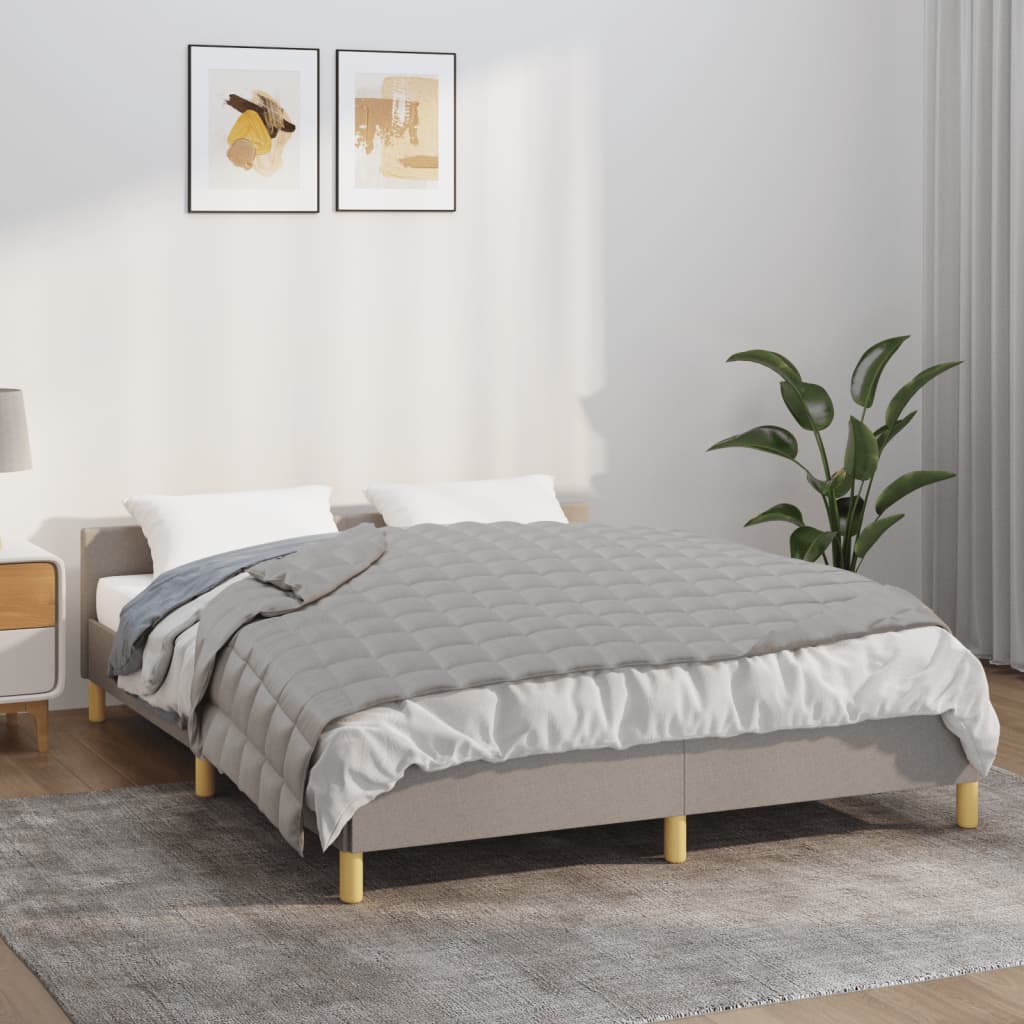 Maison exclusive - manta con peso tela gris 150x200 cm 7 kg