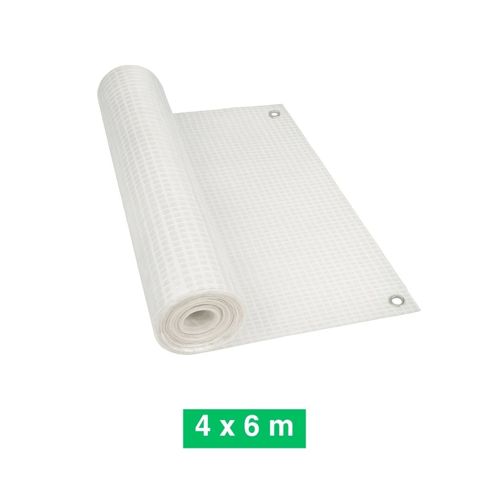 Bâche de protection transparente extérieur - 4 x 6 m - 160 g/m² - 4 x 6 - Transparent - 5