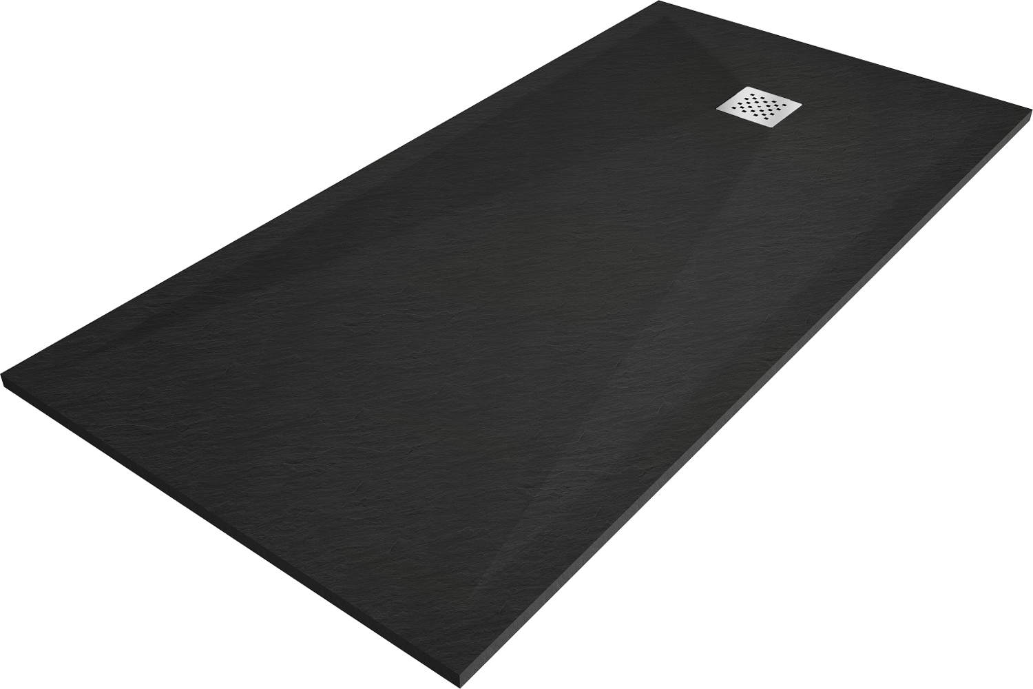 Mexen Stone+ brodzik kompozytowy prostokątny 160 x 80 cm, czarny - 44708016