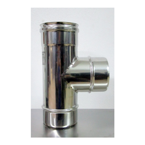 Raccordo inox mono parete f 180mm a doppia parete fm di 180