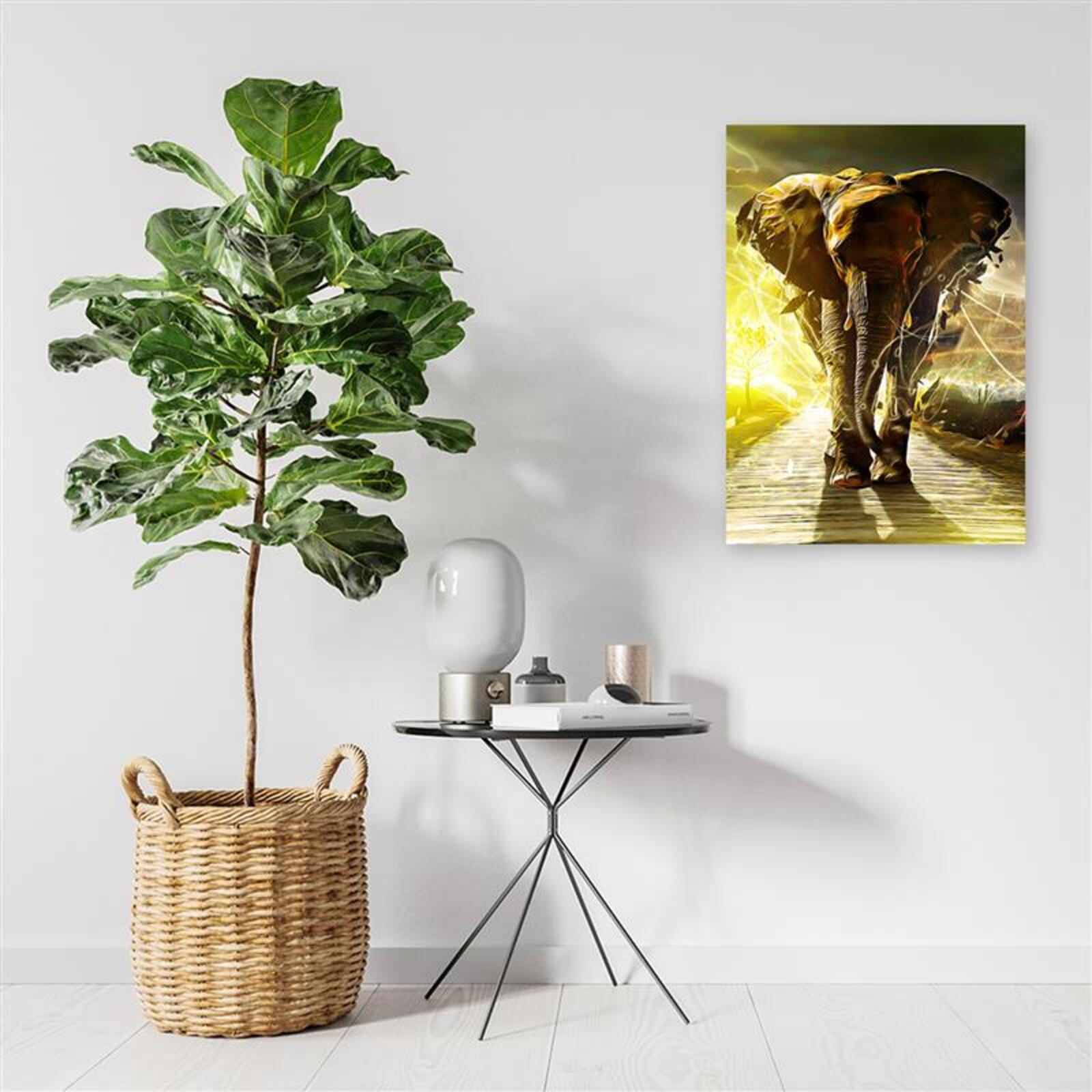 Tableau abstraction de la route des éléphants - 60 x 80 cm - 3