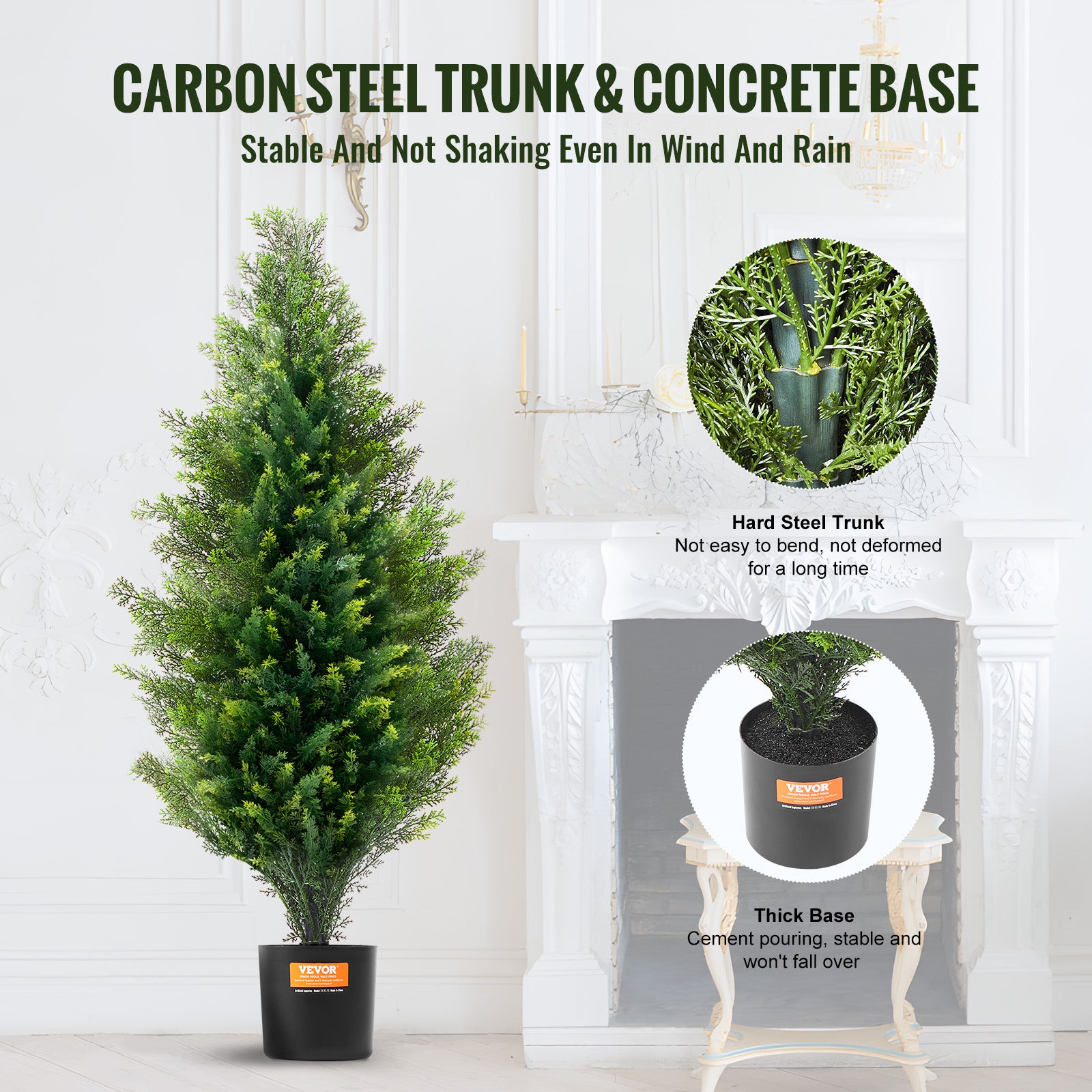Arbre topiaire en cèdre artificiel,VEVOR 36