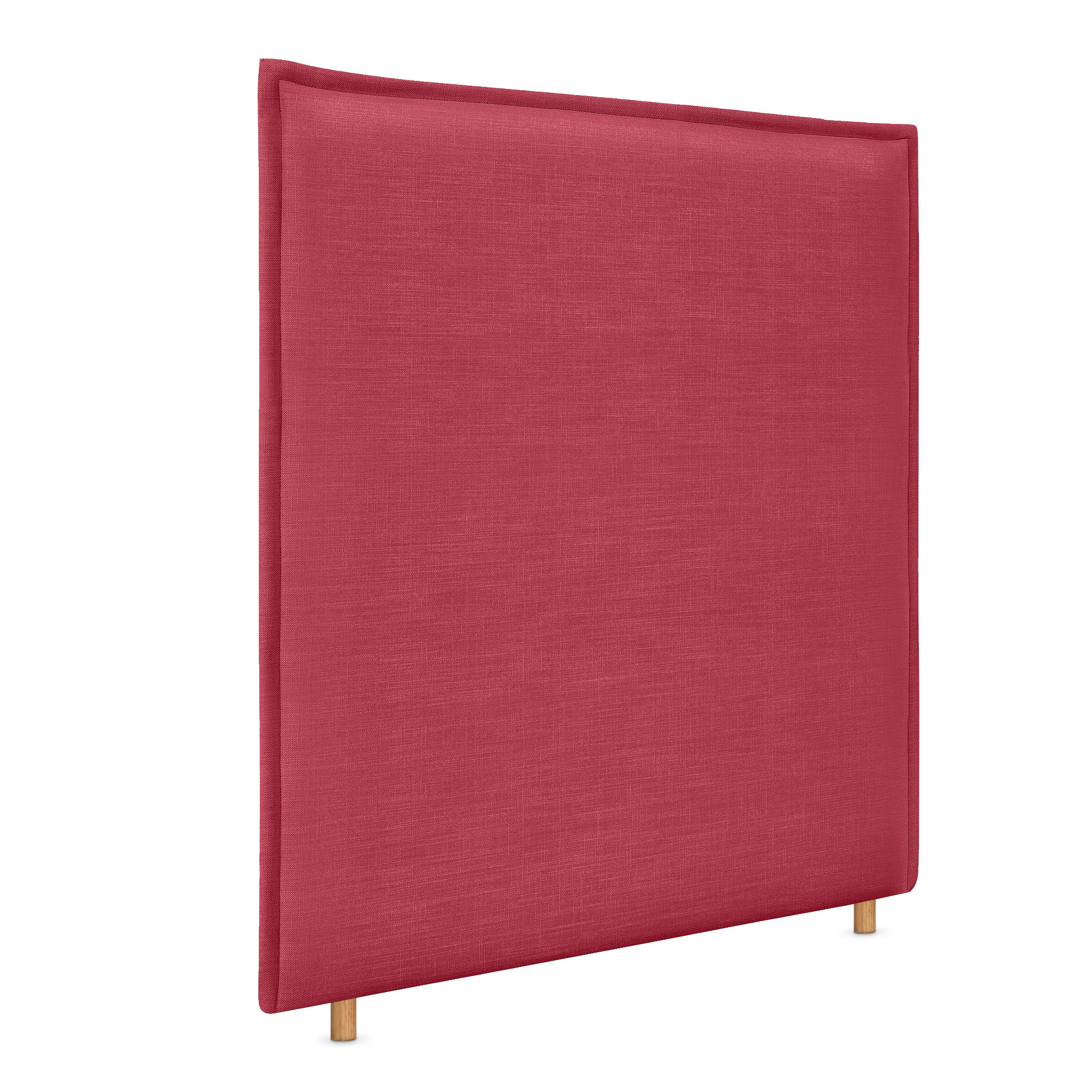 Dhome cabecero de lino natural liso con ribete hasta el suelo 110x120cm camas 105 - rojo