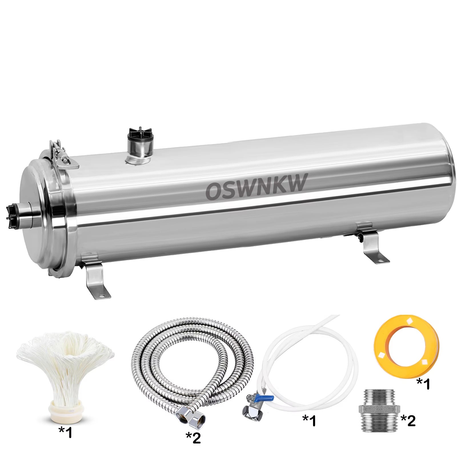 Kit Filtre à Eau DUOMIX De MaJoCompTec – Filtre Compact Pour Camping-car, Caravane, Bateau – Avec Système De Mélange Pour Additifs