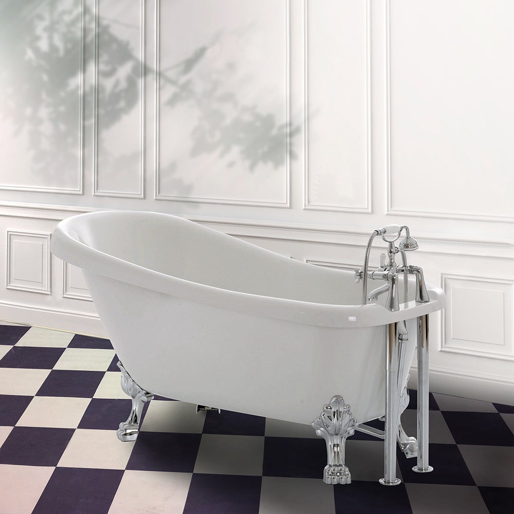 Kit De Douche Supplémentaire Pour Baignoire à Pieds Griffes Chromé - Modèle 11629-1396 KB-FaucetsPlus