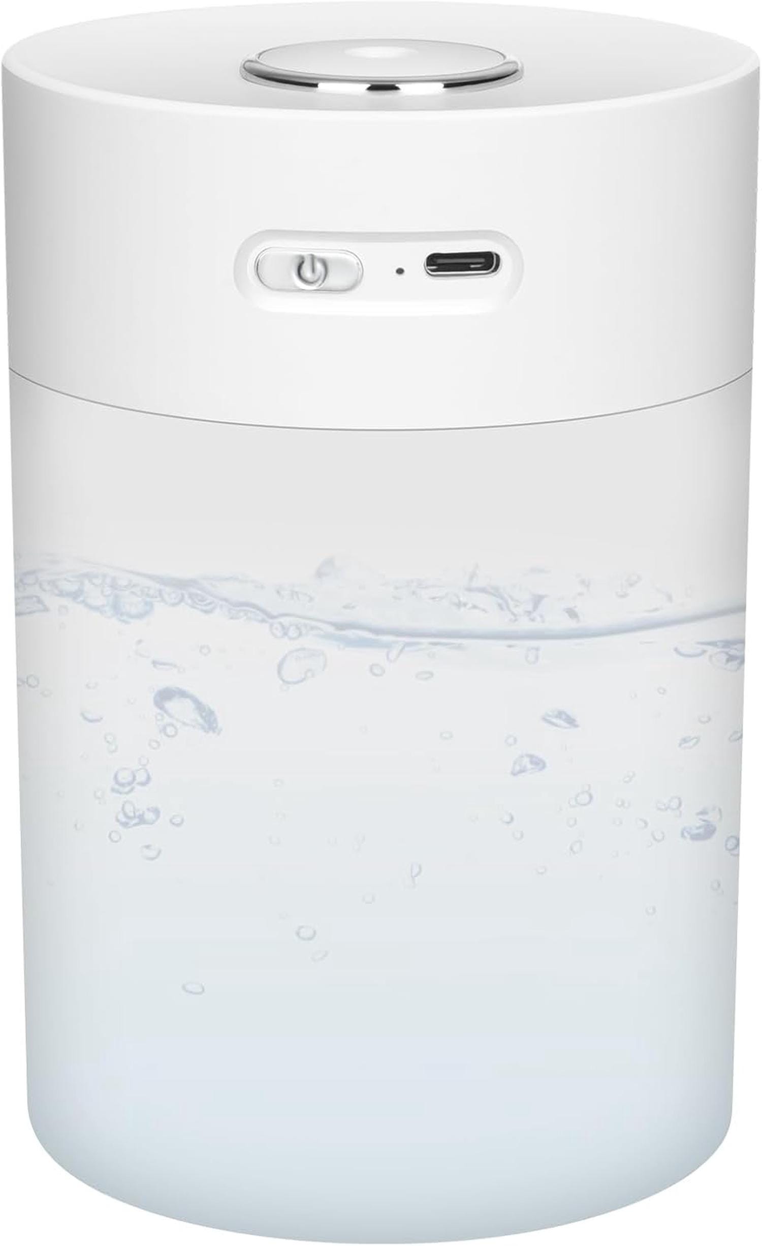 Nawilżacz powietrza – Nawilżacz powietrza do sypialni 600 ml – Czas pracy 18 godzin – Mini nawilżacz powietrza do roślin z oświetleniem LED