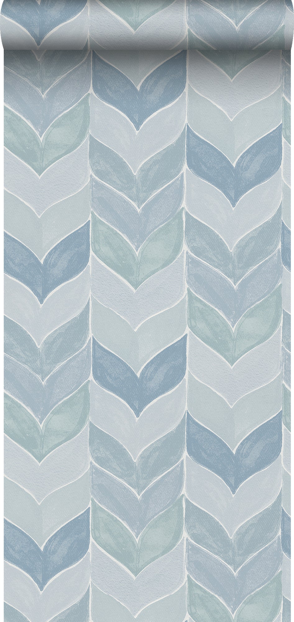 Tapeta motyw graficzny niebieskim - 53 cm x 10,05 m - SANDERS &amp; SANDERS