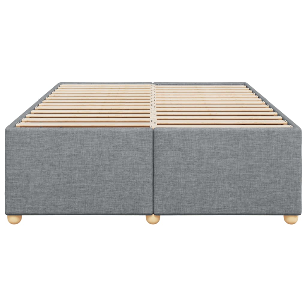 Maison Exclusive - Cadre de lit sans matelas gris clair 160x200 cm tissu - 4