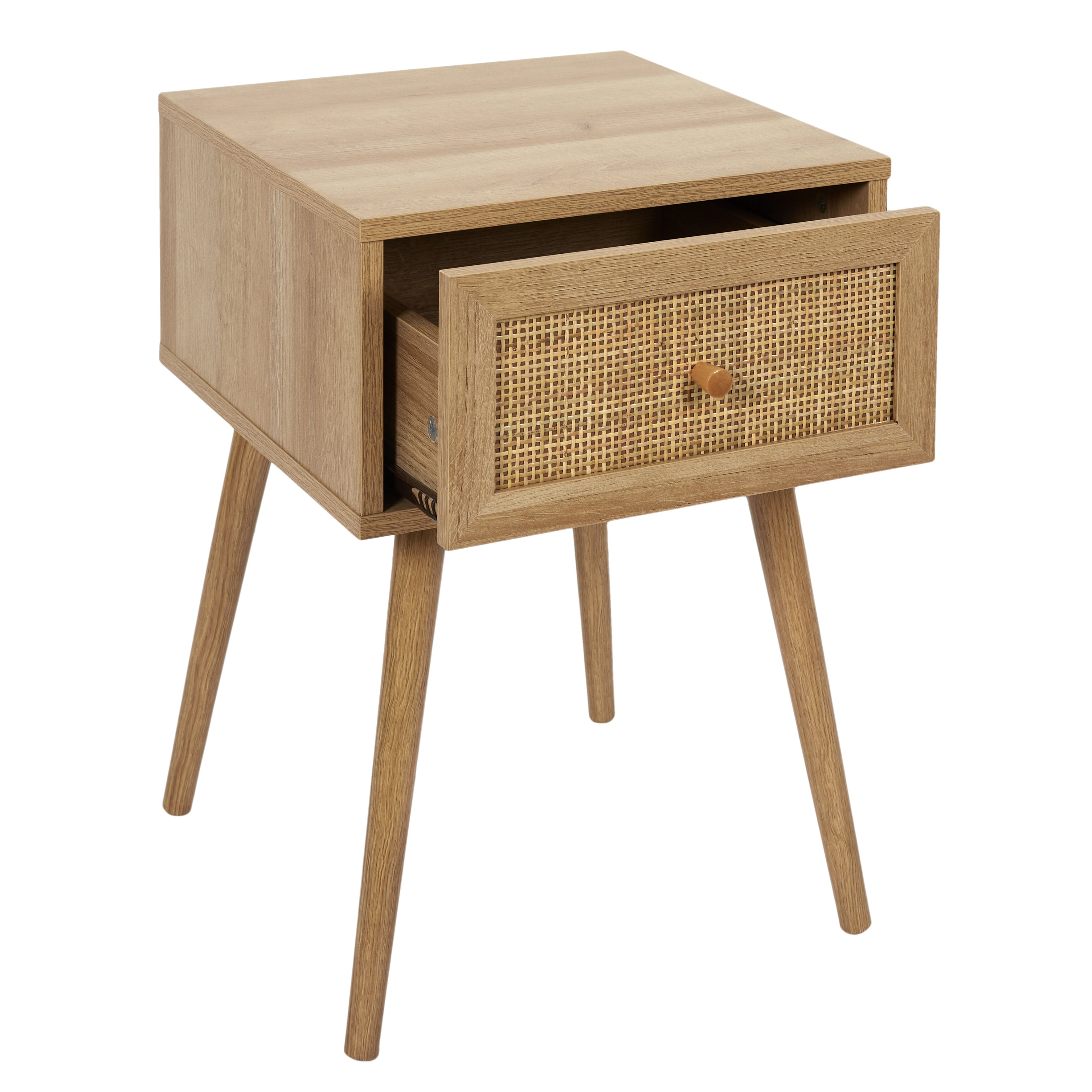 Table De Chevet - Home Deco Factory - Bali - Design - Marron - H55 X 39 X 39 Cm - 3