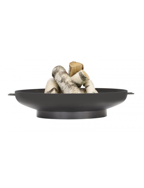 Brasero Jardin 80 Cm En Acier 2,5 Mm Épais - Grand Foyer Extérieur Sans Perçage, Pour Terrasse, Balcon, Soirées Barbecue Bois